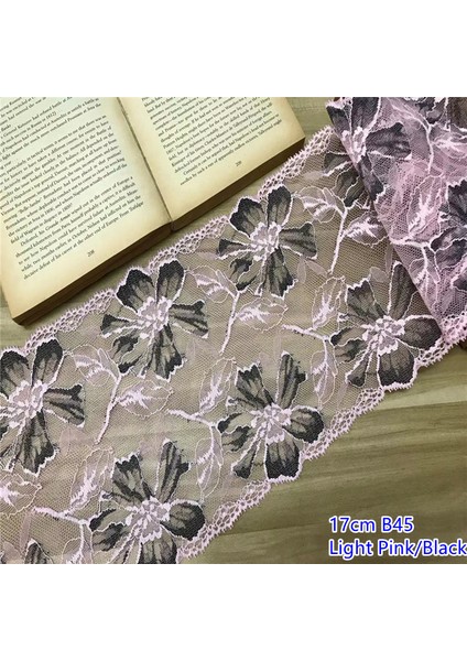 Iki Tonlu Stil (2mlot)Spandex Dantel Trim Elastik Şerit Dantel Dikiş El Sanatları Malzeme Dantel Aksesuarları Kumaş Elastik Dantel Trim (Yurt Dışından)