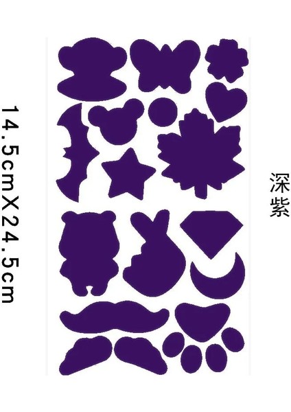 Koyu Mor Tarzı Renkli Aşağı Ceket Delik Onarım Kendinden Yapışkanlı Çıkartmalar Su Geçirmez Pvc Yamalar Karikatür Şekli Ceket Bezi Yağmurluk Şemsiye Aplike (Yurt Dışından)