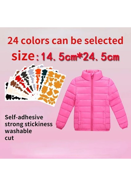 Koyu Mor Tarzı Renkli Aşağı Ceket Delik Onarım Kendinden Yapışkanlı Çıkartmalar Su Geçirmez Pvc Yamalar Karikatür Şekli Ceket Bezi Yağmurluk Şemsiye Aplike (Yurt Dışından) fiyatları