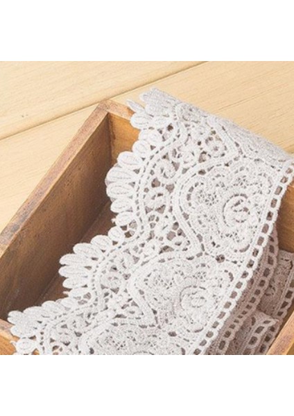 Siyah Nikel Tarzı 2 Yards Genişlik 9 cm Suda Çözünür Dantel Şerit Saf Pamuk Kalınlaşmış Düz Nakış Aksesuarları Dıy Dantel El Yapımı Malzemeleri (Yurt Dışından) fırsatları