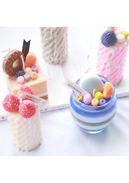 Erik Tarzı Diy Krem Sır Kek Mum Kalıbı Donut Daire Dekorasyon Silikon Kalıp Çikolata Bisküvi Kalıbı Reçine Kalıpları Kek Dekorasyon Araçları (Yurt Dışından)
