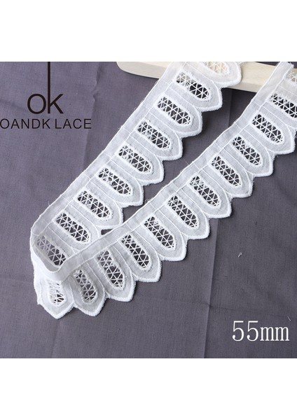 Antik Gümüş Tarzı 3 Yard Dantel Trimler Aplike Kostüm Süslemeler Beyaz Kurdele Pamuklu Ev Tekstili Dikiş Dantel Kumaş Kumaş 9 Modeller (Yurt Dışından)