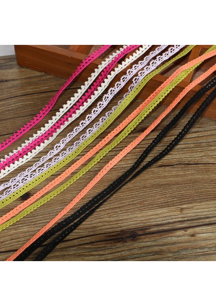 5mm 20YARD Stili 1cm 20 Yard Pamuk Ipliği Örgü Dantel Aksesuarları Dantel Kenar Dıy El Yapımı Giysiler, Masa Örtüsü, Kanepe, Perde Kumaşı Malzemesi (Yurt Dışından)