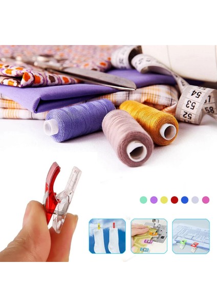 30 Adet Mavi Stil Adet Çok Renkli Giysi Klipsi Patchwork Dikiş Klipsi Plastik Kelepçeler Kapitone Crafting Crocheting Örgü Güvenlik Klipsi (Yurt Dışından) fiyatları