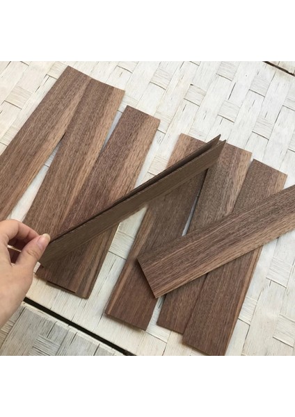 2 mm Tarzı 5X24 cm 1 Dozeece Doğal Siyah Ceviz Kaplama 2mm Kalın Kaplama 5*24CM Dıy Dekoratif Ahşap Macun (Yurt Dışından) modelleri
