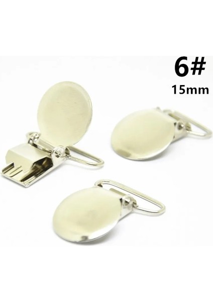 6-15MM Gümüş Stil Oval Yuvarlak Kalp Bebek Metal Askı Emzik Sahipleri Klipler Craft Dikiş Aracı Kumaş Konfeksiyon Pantolon Çanta # (Yurt Dışından)