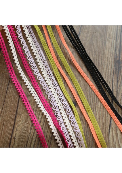 5mm 20YARD Stili 1cm 20 Yard Pamuk Ipliği Örgü Dantel Aksesuarları Dantel Kenar Dıy El Yapımı Giysiler, Masa Örtüsü, Kanepe, Perde Kumaşı Malzemesi (Yurt Dışından)