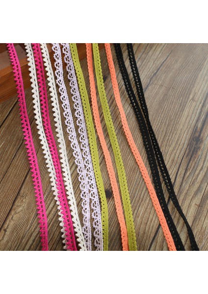5mm 20YARD Stili 1cm 20 Yard Pamuk Ipliği Örgü Dantel Aksesuarları Dantel Kenar Dıy El Yapımı Giysiler, Masa Örtüsü, Kanepe, Perde Kumaşı Malzemesi (Yurt Dışından)