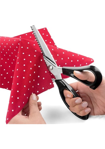 Dalga 7mm Stili 23.5cm Oyma Makası Saplı Profesyonel Kenar Paslanmaz Zag Veya Zig Çelik El Sanatları Dekoratif Dikiş Aracı Terzilik Kumaş (Yurt Dışından) fiyatları