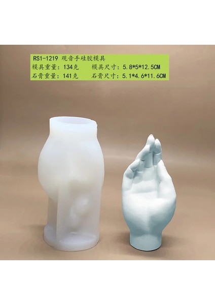 RS1-1219 Stili Jest Mum Kalıp Silikon Dıy Reçine Kalıpları Aromaterapi Alçı Yaşasın Zafer Hiya Parmak Kek Kalıpları Mum Yapımı Için (Yurt Dışından)