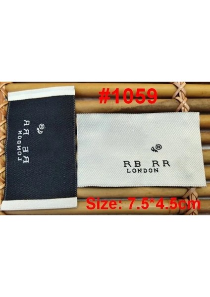 No7 Stili Eces Siyah Moda Üst Düzey Giyim Palto Yaka Etiketleri Işaret Işareti Dokuma Etiket Coats Kazak Etiketi (Yurt Dışından)