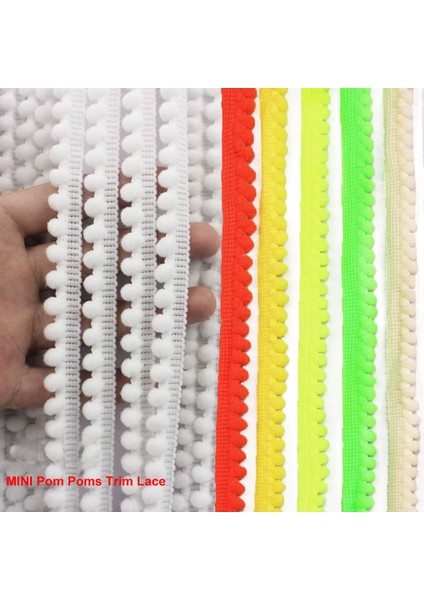 10 Açıkpembe Stili 10 Yarda Yards Mını Pom Poms Trim Dantel Şerit Renk Pom Pom Topu Fringe Trim Püskül Dikiş Trim Ev Perde Giysileri Yastık Dekor Için (Yurt Dışından) fiyatları