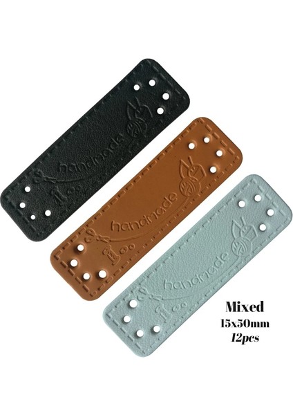 Karışık Renkli 12 Adet Stil Dikiş El Yapımı Deri Çanta Etiketleri Giysiler Için Diy Craft Malzemeleri Hediyelik El Işi Deri Etiketler El Yapımı Giysiler Etiketleri (Yurt Dışından)
