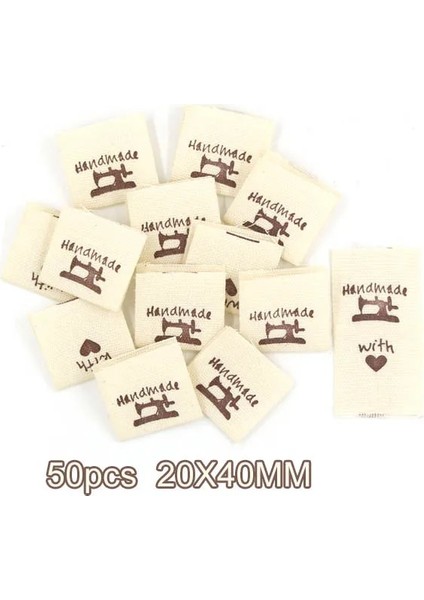 No.2 Tarzı Loth Etiketleri Giyim Için El Yapımı Etiketler Kedi El Yapımı Aşk ile Pamuk Dokuma Etiket El Yapımı Örgü Aksesuarları 2X4CM (Yurt Dışından)