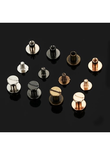 ALTIN-6.5MM-10PCS Tarzı Dıy Kayış Perçinler Vidalı Deri Katı Tırnak Cıvatası Muhasebe Yuvarlak Kafa Bagajı Giysileriçantalar Pirinç (Yurt Dışından)