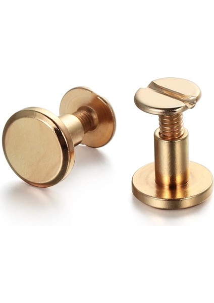 ALTIN-6.5MM-10PCS Tarzı Dıy Kayış Perçinler Vidalı Deri Katı Tırnak Cıvatası Muhasebe Yuvarlak Kafa Bagajı Giysileriçantalar Pirinç (Yurt Dışından)