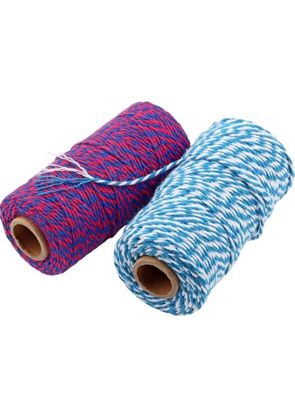 Gül Kırmızı Beyaz Tarzı Dıy Bükülmüş Kordonlar Hediye Paketleme Aksesuarları Ambalaj Dekorasyon Düğün Parti Paketleme Çift Renkli Pamuklu Fırıncı Sicim Halat (Yurt Dışından) modelleri