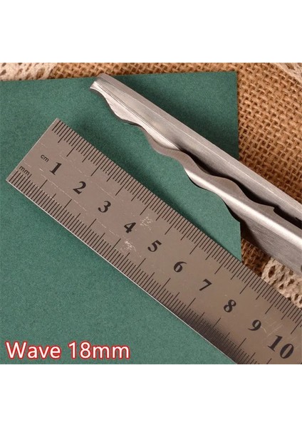 Dalga 18MM Stili Kral Makasları Dikiş Kesim Terzilik Terzi Makası Deri El Sanatları Kumaş Döşemelik Terzilik Dikiş El Sanatları Aracı (Yurt Dışından)