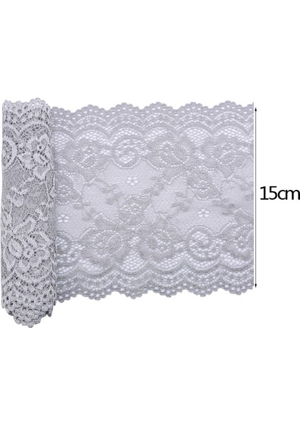 B15 Stili 2 Yarda 2 Yard 15 cm Geniş Naylon Streç Elastik Dantel Şerit Dıy Gelinlik Zanaat Dikiş Konfeksiyon Giyim Aksesuarları Dantel Trim Kumaş (Yurt Dışından)