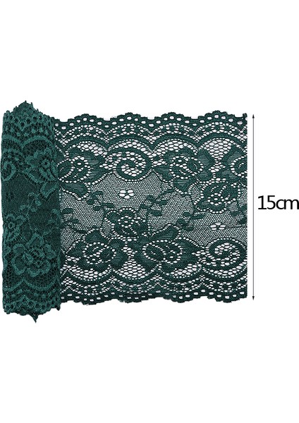 B15 Stili 2 Yarda 2 Yard 15 cm Geniş Naylon Streç Elastik Dantel Şerit Dıy Gelinlik Zanaat Dikiş Konfeksiyon Giyim Aksesuarları Dantel Trim Kumaş (Yurt Dışından)
