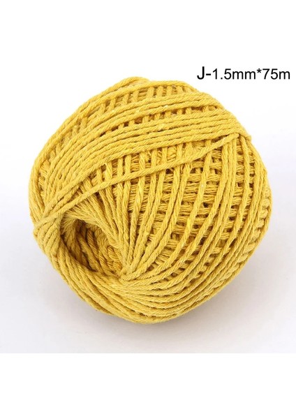 J Tarzı Dıy El Yapımı Pamuk Ipliği 1 Rulo 75 Metre Yüksek Li Halat Kırmızı Beyaz Kart Asılı Halat Hediyeler Ambalaj Sicim Dize Kordon (Yurt Dışından)