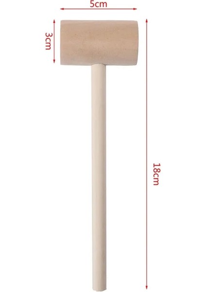 B Tarzı 20 Adet Parçalar Mini Ahşap Çekiç Topları Oyuncak Pounder Değiştirme Ahşap Çekiçler Bebek 3D Pişirme Araçları (Yurt Dışından)