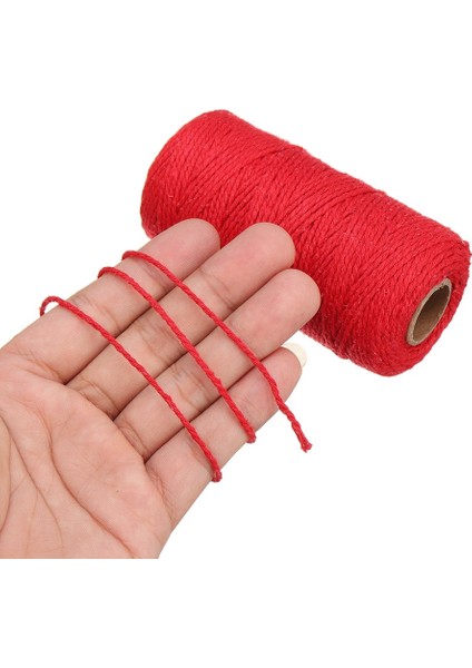 Mor Tarzı % Pamuk Makrome Kordon Ipi Ip Ev Tekstili Bej Bükülmüş Renkli Sicim Kordon Örgülü Iplik Craft Düğün Dekorasyonu (Yurt Dışından)