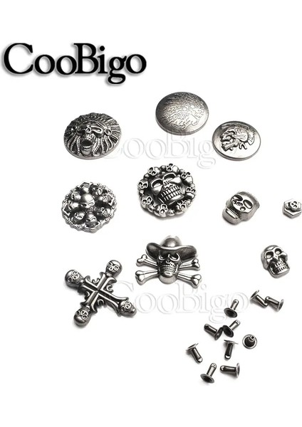 No.6 Tarzı Metal Perçin Başak Saplama Düğmeleri Deri Ayakkabı Için Perçinler Giyim Çanta Dıy Zanaat Dekorasyon Aksesuarları Korsan Kafatası Croets (Yurt Dışından) fiyatları