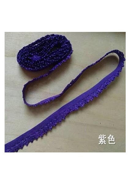 18 Mor Tarzı Üst Sınıf 1.1 cm 10 Metre Küçük Dantel Trim Iç Elastik Streç Dantel Süslemeler Diy Dikiş Konfeksiyon Düzeltir Z249 (Yurt Dışından)