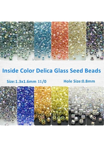 GD06 Sarı Stil 1.6mm 1800 Adet Miyuki Delica Boncuk 1.3x Japonya Üniforma Ab Boyalı Renk Spacer Cam Tohum Boncuk Dıy Takı Yapımı Aksesuar Için (Yurt Dışından) fiyatları