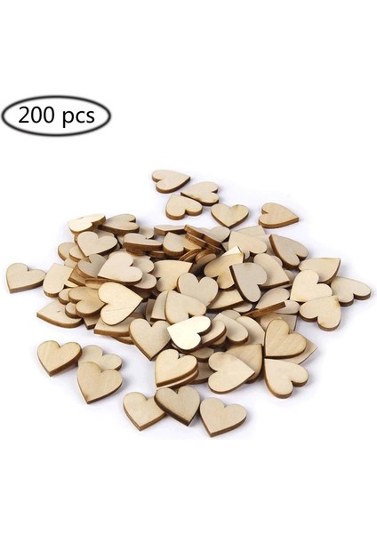 20MM 100 Adet Stil Adet Boş Kalp Ahşap Dilimler Diskler Kalp Aşk Bitmemiş Doğal Dıy El Sanatları Malzemeleri Düğün El Yapımı Dekoratif Hediyeler (Yurt Dışından)
