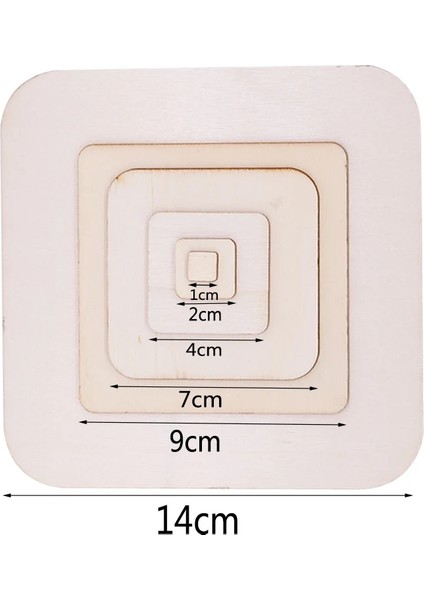 2CM-100PCS Tarzı Bitmemiş Ahşap Kare Dilimler Düğün Dekor Parti Malzemeleri Yapı Modeli Çocuk Dıy Boyama Ahşap Etiketler Boş Plak (Yurt Dışından) fırsatları
