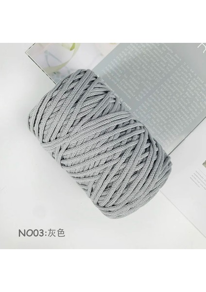 No.3 Tarzı 300G Hollow Örgü Tığ Iplikler Dıy Çanta Çanta Sepeti Için Tıknaz Trapillo Naylon Kordon Polyester Iplik Yuvarlak Halat Hattı Dokuma (Yurt Dışından)
