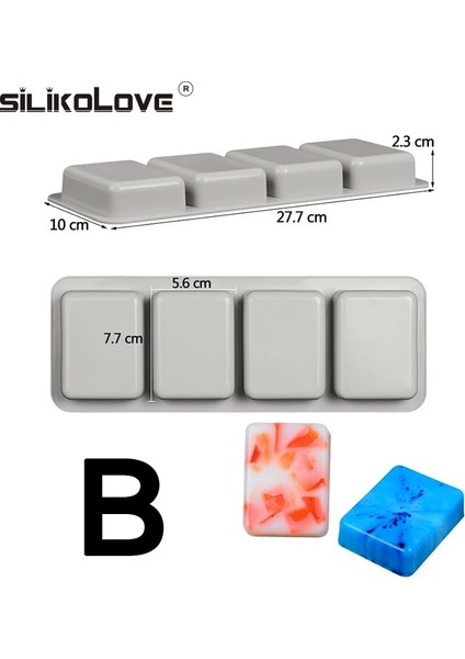 Rastgele Renk Stili Et 3D Oval Kare Yuvarlak Sabun Kalıbı Sabun Yapımı Için Yeniden Kullanılabilir Silikon Formu Dıy El Yapımı El Sanatları Sabun Formu Kalıbı (Yurt Dışından)
