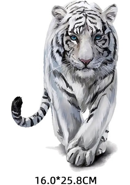 BZT0283 Stili Diy Demir On Cool Tiger Yamalar Giyim Için T Shirt Ceketler Vinil Isı Transferi Termo Etiketler Giysi Aplikler Parches T (Yurt Dışından)