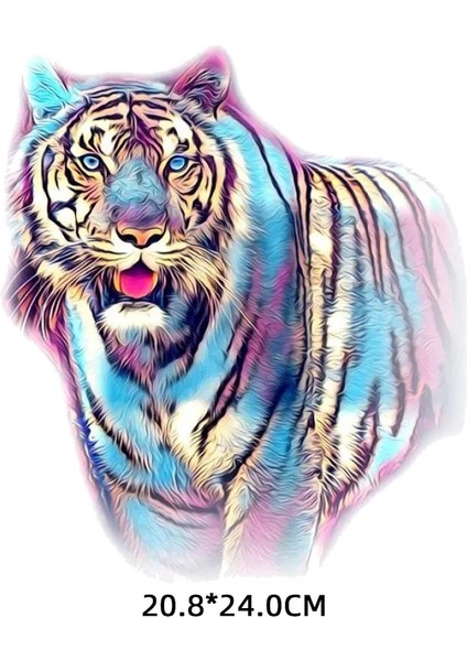 BZT0283 Stili Diy Demir On Cool Tiger Yamalar Giyim Için T Shirt Ceketler Vinil Isı Transferi Termo Etiketler Giysi Aplikler Parches T (Yurt Dışından) fırsatları