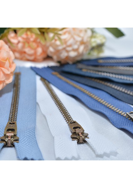 Soluk Mavi Tarzı 10 Parça Sbs Fermuarlı Zincirli Pantolonlar Giriş Koruma Fermuarı ve Bronz Pantolon Zinciri Kot Pantolon Fermuarlı Cep Contası Cüzdan Ceket Fermuarı (Yurt Dışından) fırsatları