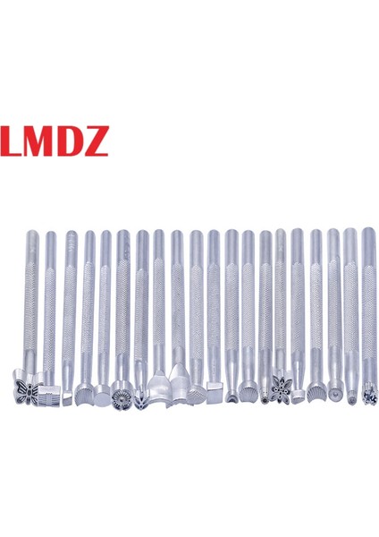 Z-B197 Stili Lmdz Metal Deri Çalışma Eyer Yapma Araçları Oyma Deri El Sanatları Pulları Deri El Sanatları Damgalama Katı Metal Baskı Aracı (Yurt Dışından)