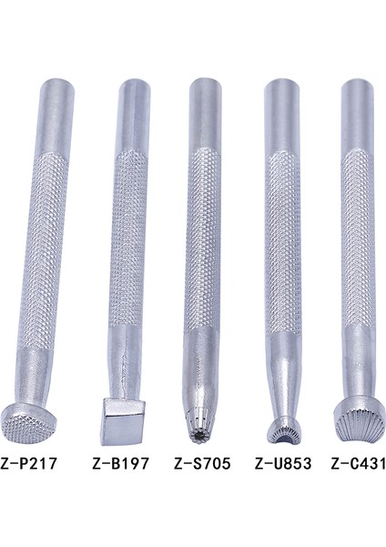 Z-B197 Stili Lmdz Metal Deri Çalışma Eyer Yapma Araçları Oyma Deri El Sanatları Pulları Deri El Sanatları Damgalama Katı Metal Baskı Aracı (Yurt Dışından)