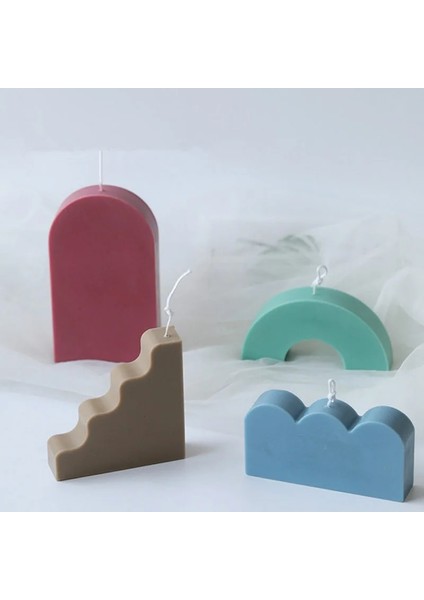 Koyu Gri Tarzı Dıy Mum Kalıpları Balmumu Mumlar Kalıp Aromaterapi Alçı Mum 3D Arch Kalıp El Yapımı Soya Küpü Sabun Kalıpları Mumlar Kalıp (Yurt Dışından) modelleri