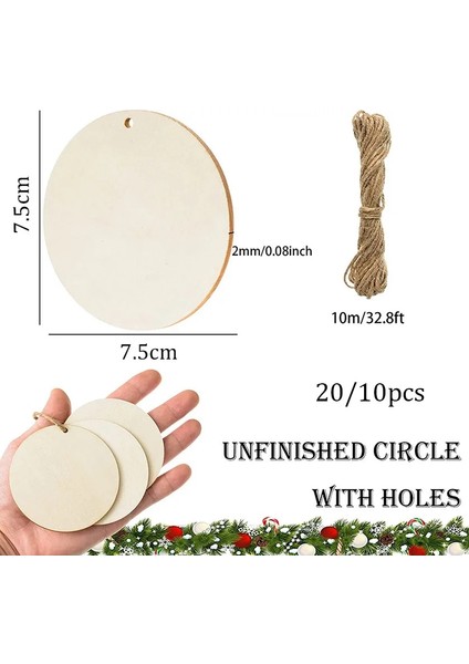 20 Adet 8X8CM Tarzı Pc Doğal Ahşap Kalp Dilimleri Noel Düğün Dekor Için Doğal Sicim ile Bitmemiş Önceden Delinmiş Ahşap Boş Kalp Dilimleri (Yurt Dışından) indirimleri