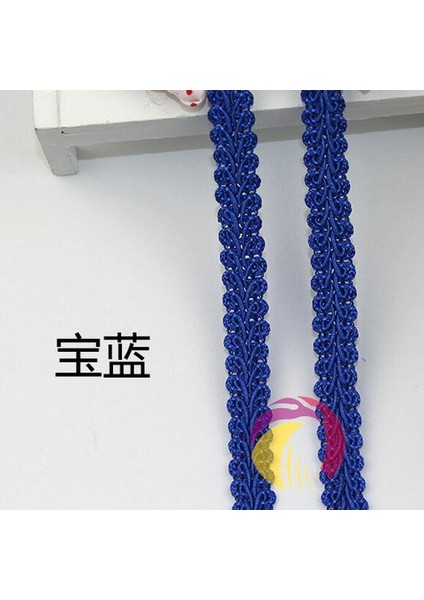 Kraliyet Mavisi Tarzı Yeni Varış 5 Metre Blueoffwhiteblack Dıy Dantel Trim Örgülü Kostüm Için Yüksek Li Kırkayak Örgü Dikiş Dantel Şerit 12 mm (Yurt Dışından)