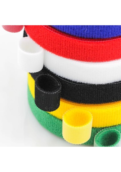1.5cm Yeşil Stil 5 Metre Yeniden Kullanılabilir Velcros Yapışkanlı Bağlantı Bandı Güçlü Kancalar ve Halkalar Kablo Bağları Perde Naylon Bağlantı Elemanı (Yurt Dışından)