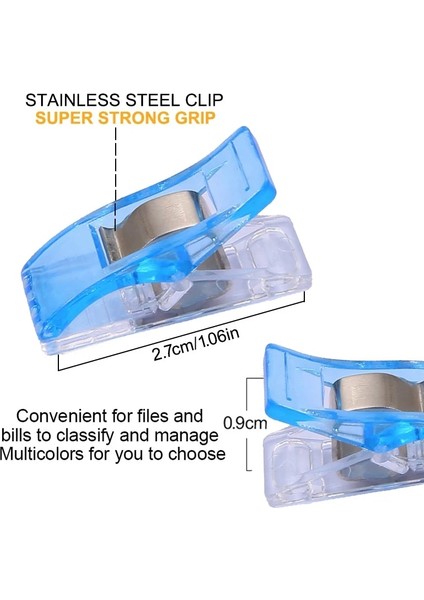 E66-JZ-BF50 Stili Dikiş Renkli Dikiş Klipsleri Plastik Kelepçeler Kendin Yap El Sanatlarıgüvenlik Plastik Kelepçeler Kumaş Klipsi Kıvırma Klipsi Dikiş Araçları (Yurt Dışından) fırsatları
