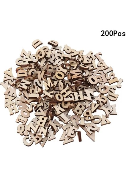Çikolata Tarzı mm Dıy Doodle Eğitici Oyuncak Küçük Doğal Ahşap Dilim Scrapbooking Bezemeleri Dıy Craft (Ingilizce Harfler) (Yurt Dışından)