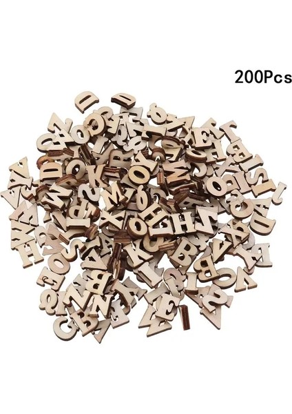 Çikolata Tarzı mm Dıy Doodle Eğitici Oyuncak Küçük Doğal Ahşap Dilim Scrapbooking Bezemeleri Dıy Craft (Ingilizce Harfler) (Yurt Dışından)
