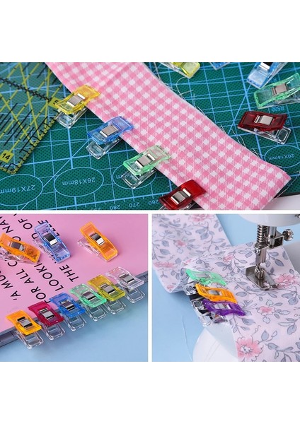 5 Adet-Şeffaf Tarzı Dailylike Olorful Plastik Klipler Dıy Ev Dikiş Klipleri Giysi Fotoğraf Kağıdı ve Dikiş Patchwork Aracı (Yurt Dışından)
