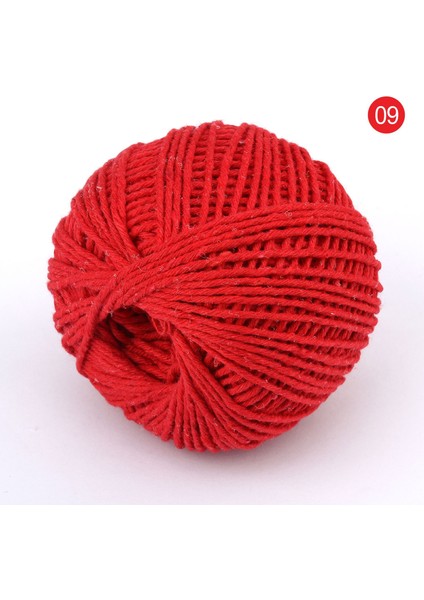 09 Kırmızı Stil 1.5 mm Çift Renk Pamuklu Fırıncı Halat Sicim El Yapımı Aksesuarlar Için Düğün Parti Dekorasyon Hediye Dıy Kordon Sarma (Yurt Dışından)