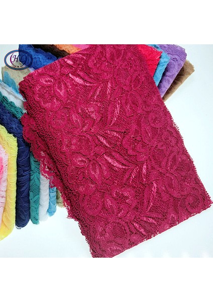 Fuşya Tarzı Hl 1 Yard 15CM Genişlik Elastik Dantel Giyim Aksesuarları Düğün Iç Çamaşırı Dikiş Kavramları Dıy Giyim Kumaş (Yurt Dışından) fırsatları