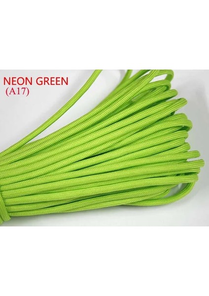 Neon Yeşili Stili Aracord Paraşüt Kordon Ipi Mil Spec Tip Iıı 7 Strand Çekirdek 100 Ft Tırmanma Kamp Tokası Bilezik Için 27 Renk (Yurt Dışından)